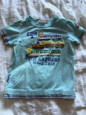 Miki House Hot Biscuit Train Themed Graphic Tee / size 3T (100)